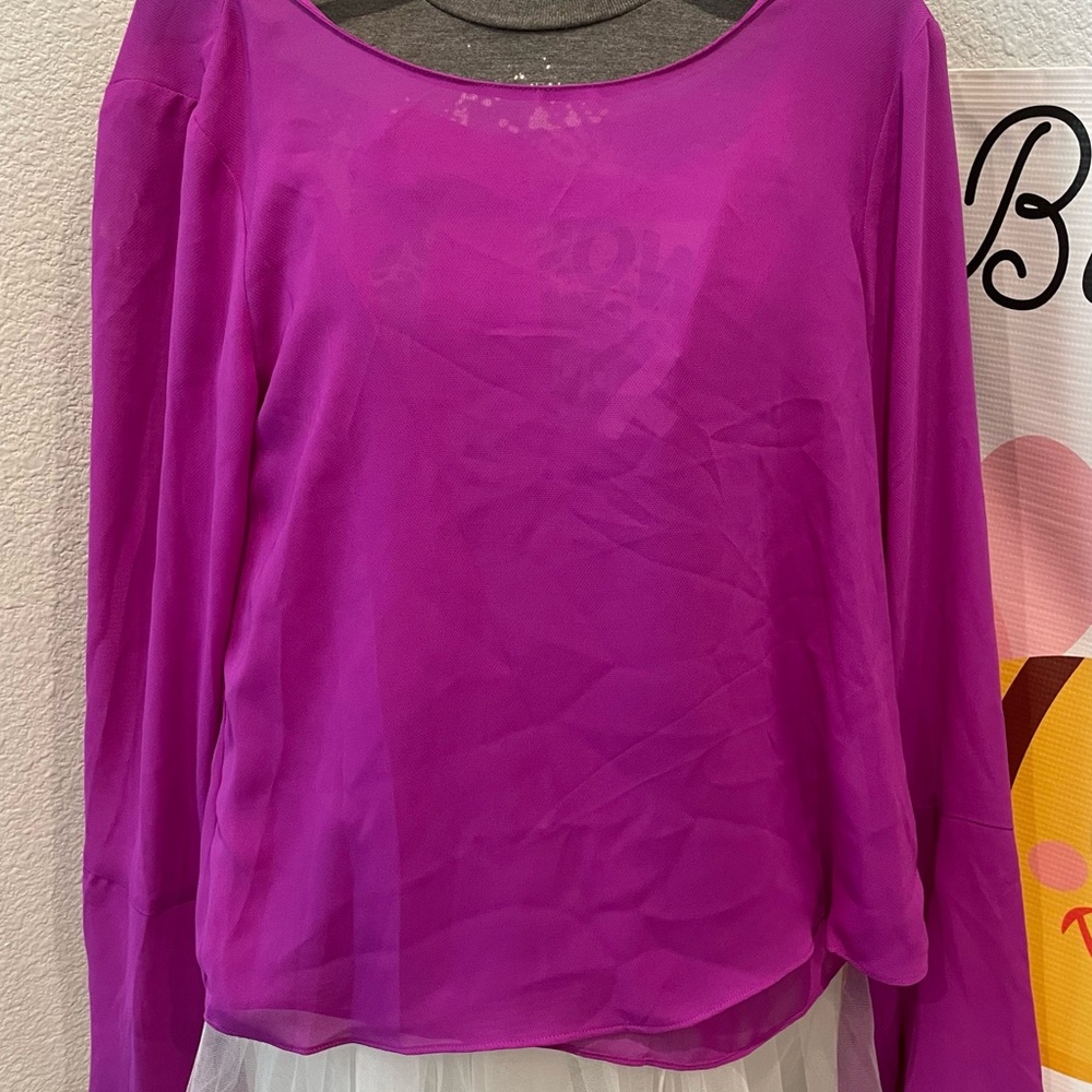 Gianni GB blouse top size XS Magenta NWT